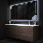 Espejo LED Rectangular | Control por interruptor de pared | Luz blanca fría - Reyze Seria Good Vibes Model 7